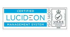 Certified Lucideon Management System ISO 14001 - UKAS