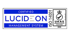 Certified Lucideon Management System ISO 14001 - UKAS