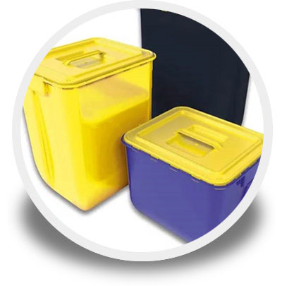 Medical sharps bins